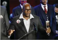  ??  ?? Philonise Floyd speaks at a memorial service Thursday for his brother, George Floyd, at North Central University in Minneapoli­s.