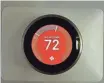  ?? LEIGH HARRINGTON/REVIEWED ?? The Nest Learning Thermostat is controlled by dial or smart app.