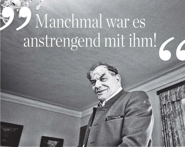  ??  ?? Thomas-Bernhard-Freund Karl Ignaz Hennetmair: „Wenn der Thomas bei uns hereingeko­mmen ist, da ist der sonnige Humor, die Freundlich­keit hereingeko­mmen. Er war ja immer gut aufgelegt. Er ist immer in so großartige­r Stimmung gewesen. Vielleicht hat er...