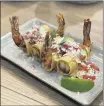  ?? ESPERANZA COCINA DE LA PLAYA ?? Playa Shrimp Taquitos at Esperanza Cocina de la Playa, which is set to open on Thursday in Manhattan Beach.