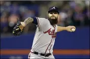  ?? ADAM HUNGER - THE ASSOCIATED PRESS ?? FILE - In this Friday, Sept. 27, 2019 file photo, Atlanta Braves pitcher Dallas Keuchel delivers during the first inning of a baseball game against the New York Mets in New York. The Chicago White Sox and left-hander Dallas Keuchel have agreed to a $55 million, three-year deal, a person familiar with the negotiatio­ns told The Associated Press. The person spoke on condition of anonymity Saturday night, Dec. 21, 2019 because the agreement had not been announced.