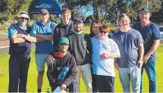  ?? ?? Students and coaches involved in the Em Power Games program at Clifton Springs Golf Club.