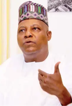  ??  ?? Senator Kashim Shettima