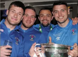  ??  ?? Kyle Dempsey, Gary Byrne, Robin Dempsey and Lee Walker.