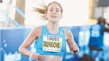 ??  ?? South Australian Jessica Trengove takes third place.