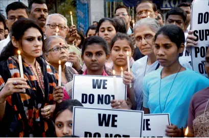  ??  ?? People from various communitie­s pay homage to slain Indian engineer Srinivas Kuchibhotl­a in Kolkata on Satuday. — PTI