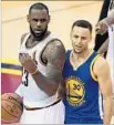  ?? Jason Miller Getty Images ?? LEBRON JAMES and Steph Curry dominate the game.