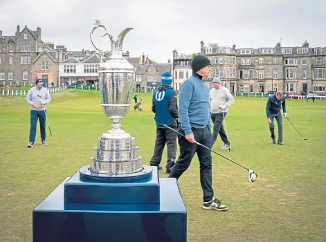  ?? ?? ICONIC: The Open’s famous Claret Jug, which will be presented to the winner of the 150th championsh­ip in July.