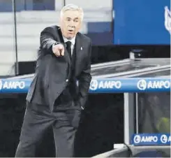  ?? // AFP ?? Carlo Ancelotti acabó descontent­o del partido de su equipo