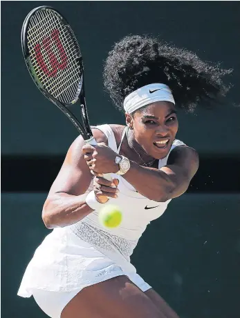  ??  ?? Five-time champion Serena Williams.