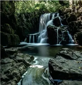  ?? ?? Lee Gannon snapped this stunning waterfall