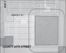  ?? LOANED IMAGE ?? THE CIRCLED AREA IN THE ZONING MAP shows the site of the 168-lot second phase of the Santa Cecelia subdivisio­n in San Luis, Ariz.