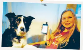  ??  ?? Border collie Pip is not only Katie Gregson’s best friend but her lifesaver