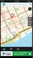  ??  ?? Waze, left, is considered the best app for traffic detection, while Beat the Traffic appears most likely to be used by spies.