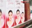  ??  ?? Fair & Lovely brand of skin lightening products on the shelf of a consumer store.