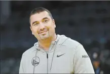  ?? AP file photo ?? Warriors assistant coach Dejan Milojević died last Wednesday after suffering a heart attack at a team dinner.