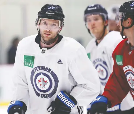  ?? KEVIN KING ?? Veteran Mark Letestu is hoping to become an NHL regular again with the Winnipeg Jets after spending most of 2018-19 in the minors.