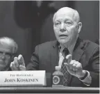  ?? GETTY IMAGES ?? John Koskinen vented about the cuts as he prepares to make way for interim IRS director David Kautter.