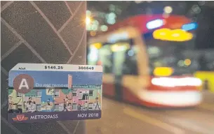  ?? RICK MADONIK TORONTO STAR ?? TTC Metropass will no longer be available to buy once it is phased out at the end of the month.