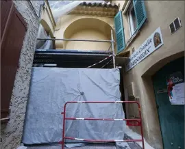  ?? (Photo Sébastien Botella) ?? Pandémie oblige, le chantier a été suspendu.