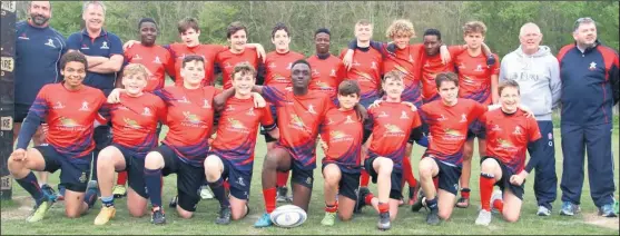  ??  ?? Aylesford Bulls clinched success at the Kent Youth 7s tournament