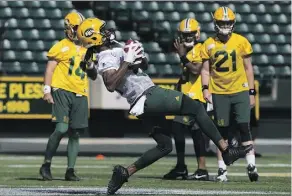  ?? DAVID BLOOM ?? Derel Walker is among a group of veteran receivers expected to play a leading role with the Eskimos this season.