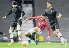  ?? FOTO: EFE ?? El cuadro andaluz no se arrugó en Old Trafford