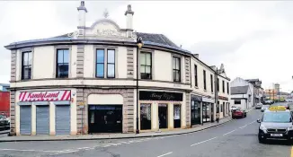  ??  ?? Town centre terror The assault continued on to Mill Loan, at its junction with Hallcraig Street