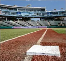  ?? ?? A third rule change in major league baseball this season will be installati­on of larger bases on the infield. Bases will be increased from 15-inch squares to 18 inches, decreasing the distance between bases by 4½ inches.