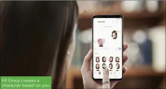  ??  ?? AR Emoji creates a character based on you