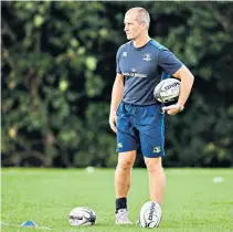  ??  ?? Watching brief: Stuart Lancaster is enjoying life at Leinster