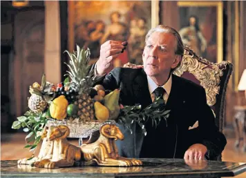  ??  ?? Donald Sutherland glowers as patriarch J Paul Getty in Trust (above); Liam Charles offers sugary treats in Liam Bakes (below left)