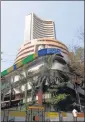  ??  ?? The BSE Sensex fell 1.17% to close at 49,216.52.