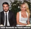  ??  ?? Fatmir Hysenbelli­u me Pamela Anderson