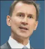  ??  ?? JEREMY HUNT: Took questions from delegates at the Royal College of GPs annual conference.