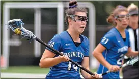  ?? KYLE FRANKO — TRENTONIAN PHOTO ?? Princeton’s Shaylah Marciano will continue her lacrosse career at the University of Michigan next season.