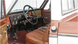  ??  ?? The condition of the bench seat was like new. However, Shields wanted factory original bucket seats with a center console.