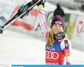  ??  ?? Mikaela Shiffrin