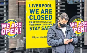  ??  ?? The return of tighter restrictio­ns in Liverpool are sure to be repeated across other parts of the UK and businesses need to plan for this