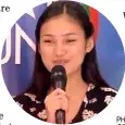 ?? PHOTOGRAPH COURTESY OF YOUTUBE/ABSCBNENT ?? KARINA during her ‘Star Hunt’ audition days.