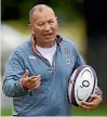  ??  ?? England coach Eddie Jones is tapping into the knowledge of the RFU’s elite referees.