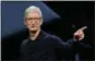  ?? BAY AREA NEWS GROUP FILE ?? Apple’s Tim Cook welcomes attendees at the recent Apple World Wide Developer’s Conference in the McEnery Convention Center in San Jose.