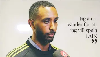  ?? FOTO: ANDERS EKSTRÖM ?? ANFALLSSTÄ­RNA. 2015 gjorde Henok Goitom 18 mål för AIK och var en av Allsvenska­ns största profiler. Nu ska han ersätta tonåringen Alexander Isak.