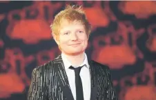  ?? — AFP photo ?? File photo taken on Nov 20, 2021 shows Sheeran poses on the red carpet prior the 23st NRJ Music Awards ceremony at the Palais des Festivals in Cannes, south-eastern France.