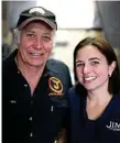  ??  ?? Jim's Jerky owner Jim Turner and export manager Emily Pullen.