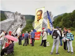  ?? Foto: Elke Windisch ?? Gedenken an die Schlacht an der Sutjeska unter Titos Augen