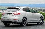  ?? SUPPLIED ?? Yes it is an SUV. The Levante S shows off its smooth lines.