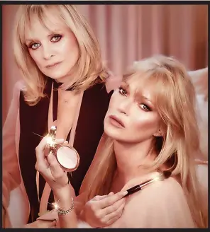  ?? ?? HOW FABULOUS both Twiggy, 72, and Kate Moss, 48, look in this portrait to launch a new range by make-up brand Charlotte Tilbury. And how old and decrepit they both make me feel. My only comfort is that they were both born beautiful – I was not, so there was never any hope I could look as gorgeous as they do, whatever age I was.