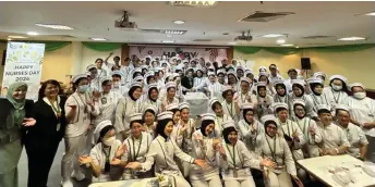  ?? ?? Normah nursing staff members take one for the album during the Internatio­nal Nurses Day 2024 celebratio­n.