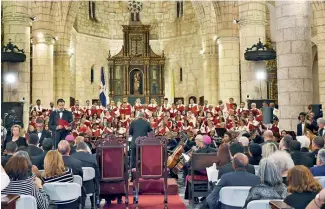  ?? FUENTE EXTERNA ?? El coro de la Catedral y su orquesta concitaron la ovación del público.